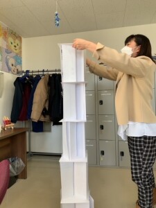 職員タワー作成（半田さん）