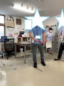 渋谷さん輪投げ（半田さん）