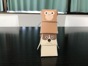 ペーパークラフ犬猿４