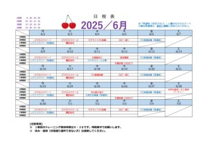 6月予定表のサムネイル