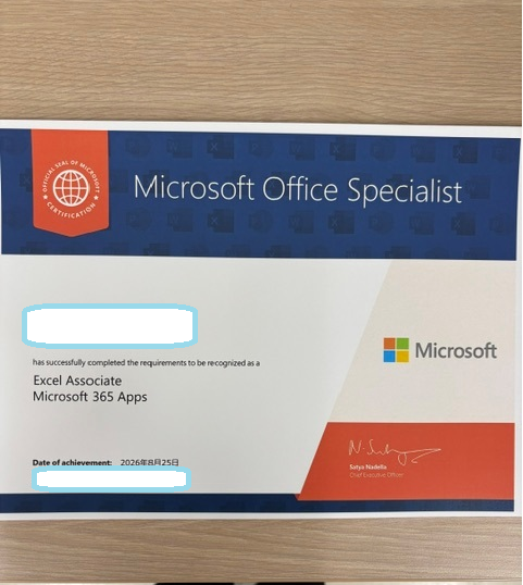 YさんExcel365合格
